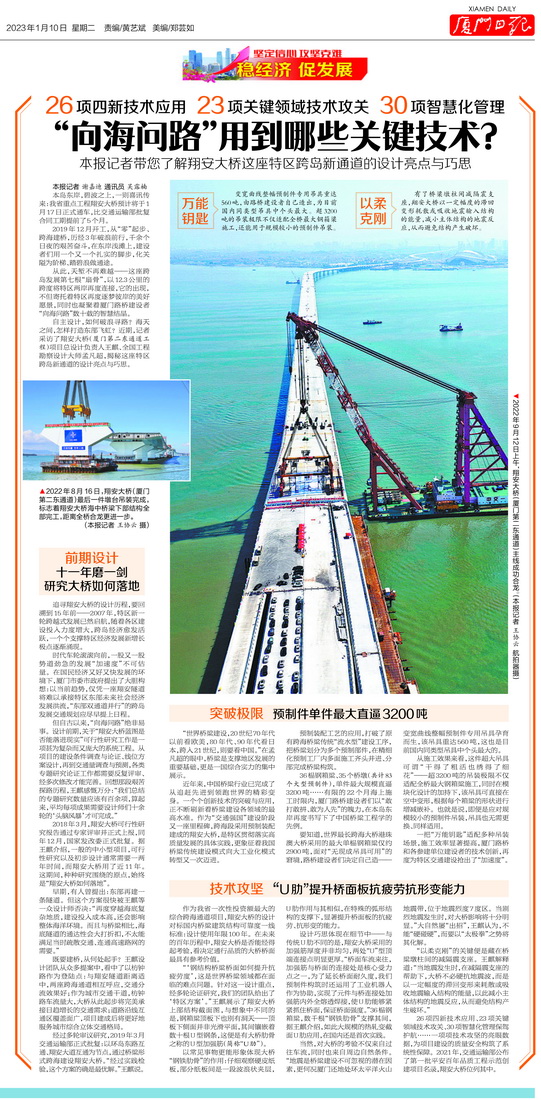 0110【工程公司】廈門日報：“向海問路”用到哪些關(guān)鍵技術(shù)？——翔安大橋這座特區(qū)跨島新通道的設(shè)計亮點與巧思_調(diào)整大小.jpg
